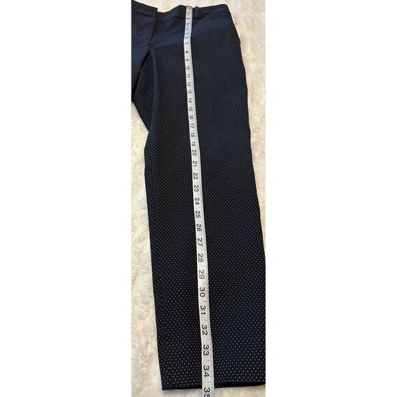 Talbots Black White Polka Dot Hampshire Ankle Cropped Pants Women's Size 10 - Picture 12 of 12